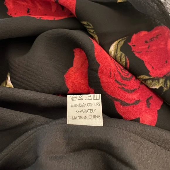 Society Black and Red Bubble Skirt for Cocktail - Picture 2 of 4